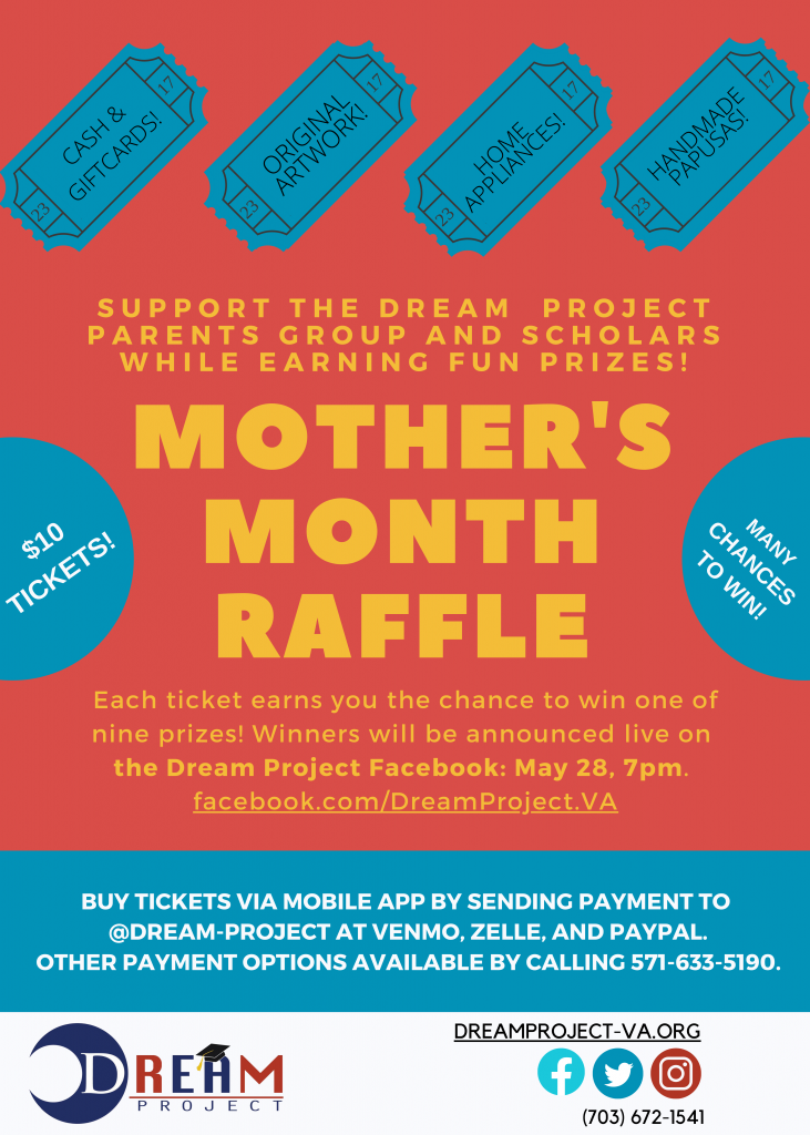 Mother's month raffle flyer